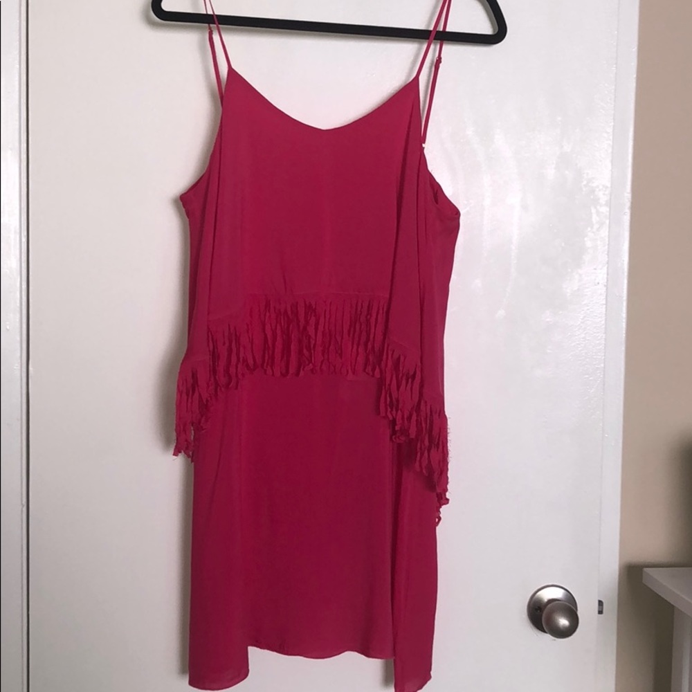 L*Space Pink Fringe Dress NWT
